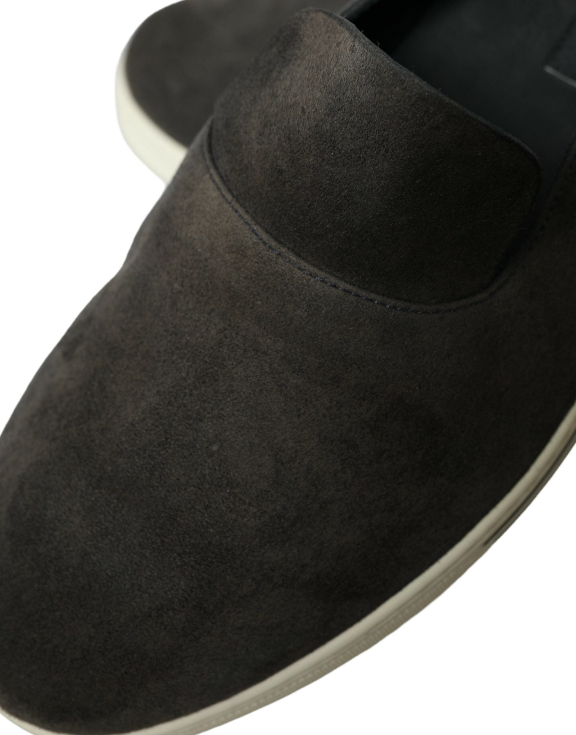 Dolce & Gabbana Blue Suede Caiman Men's Loafers Slippers Shoes