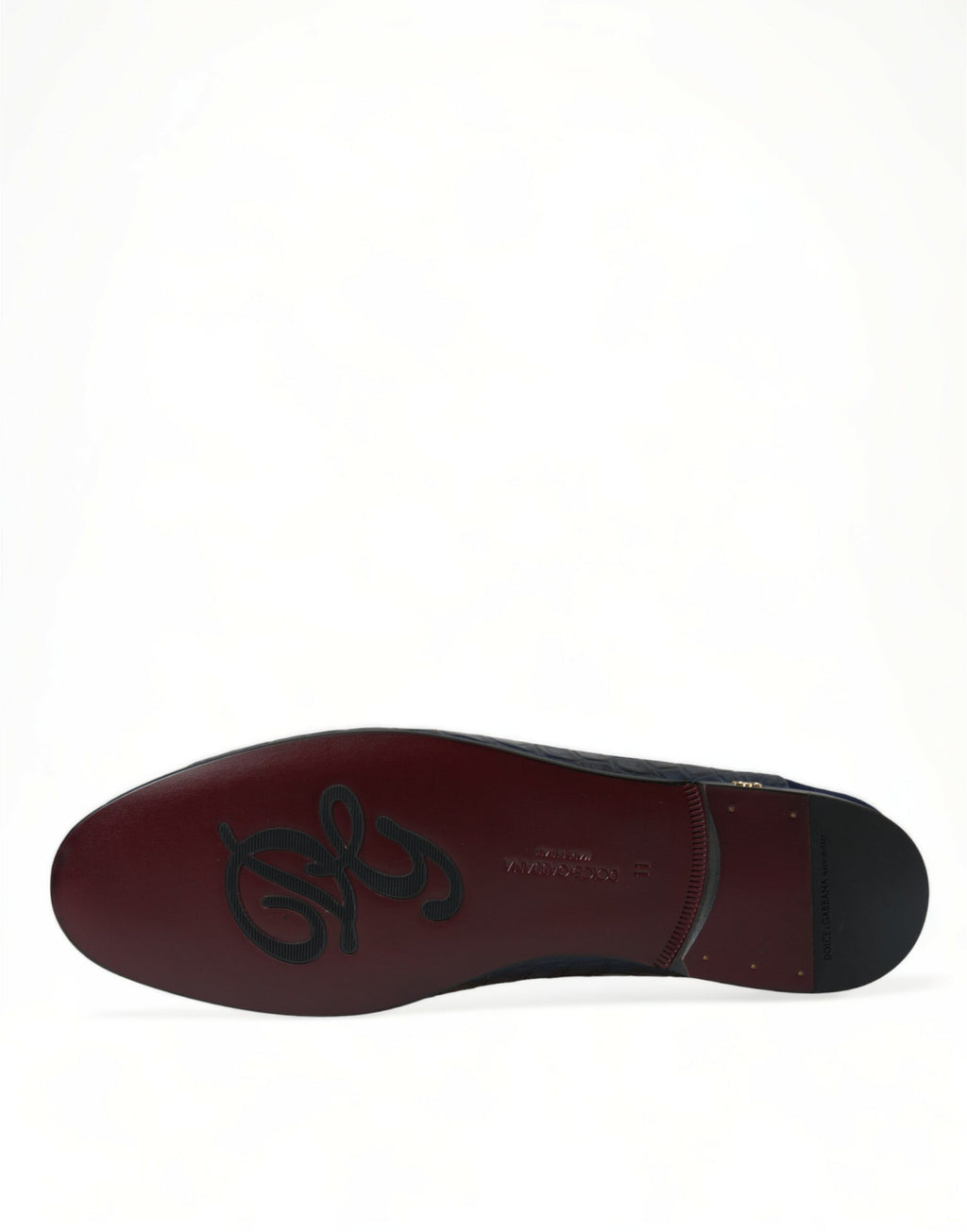 Dolce & Gabbana Blue Crocodile Leather Loafer Slip-On Shoes