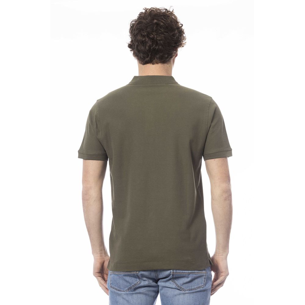 Invicta Grünes Herren-Poloshirt aus Baumwolle