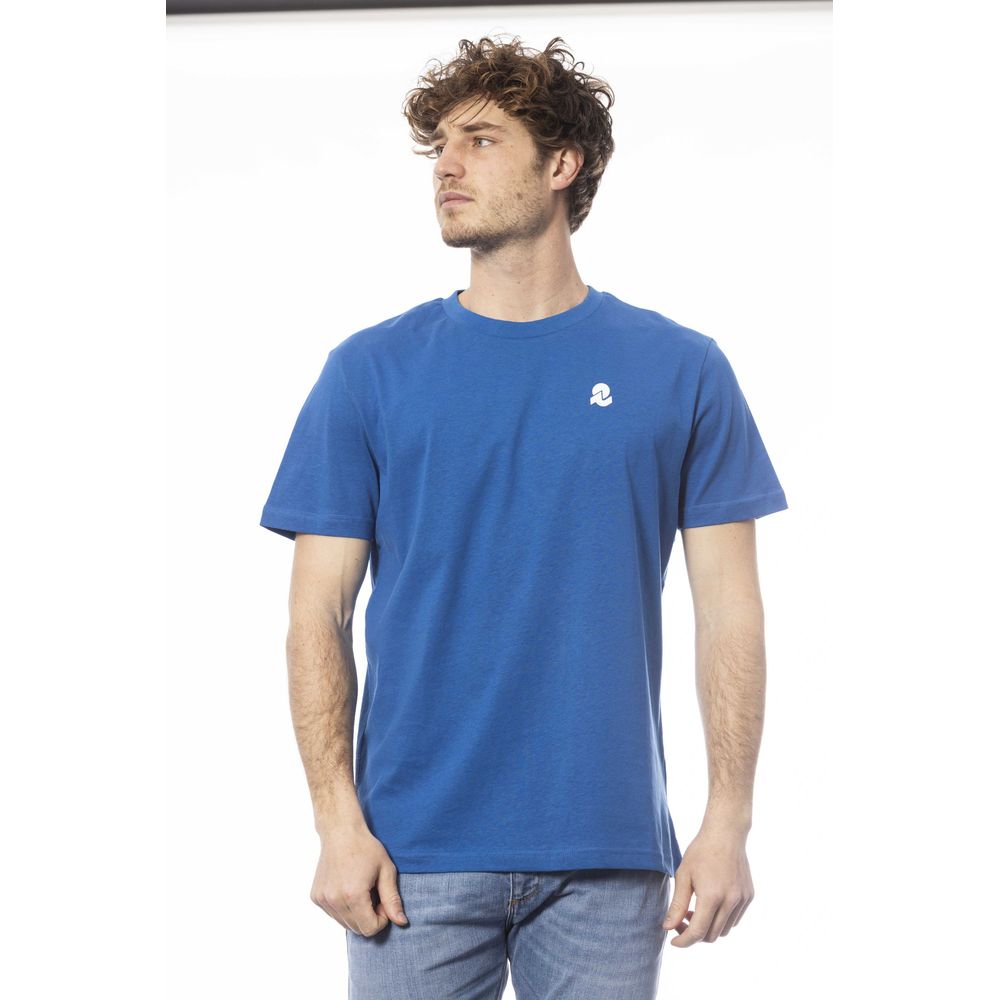 Invicta Blau Baumwolle Männer T-Shirt