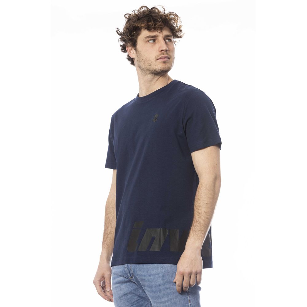 Invicta Blau Baumwolle Männer T-Shirt