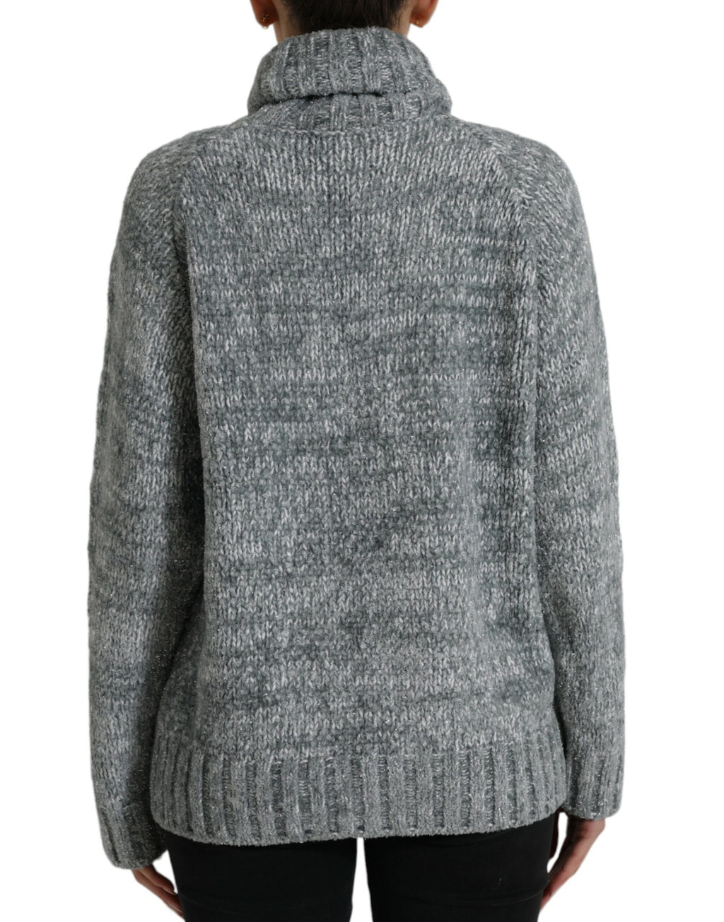 Dolce & Gabbana Grey Cashmere Turtleneck Sweater