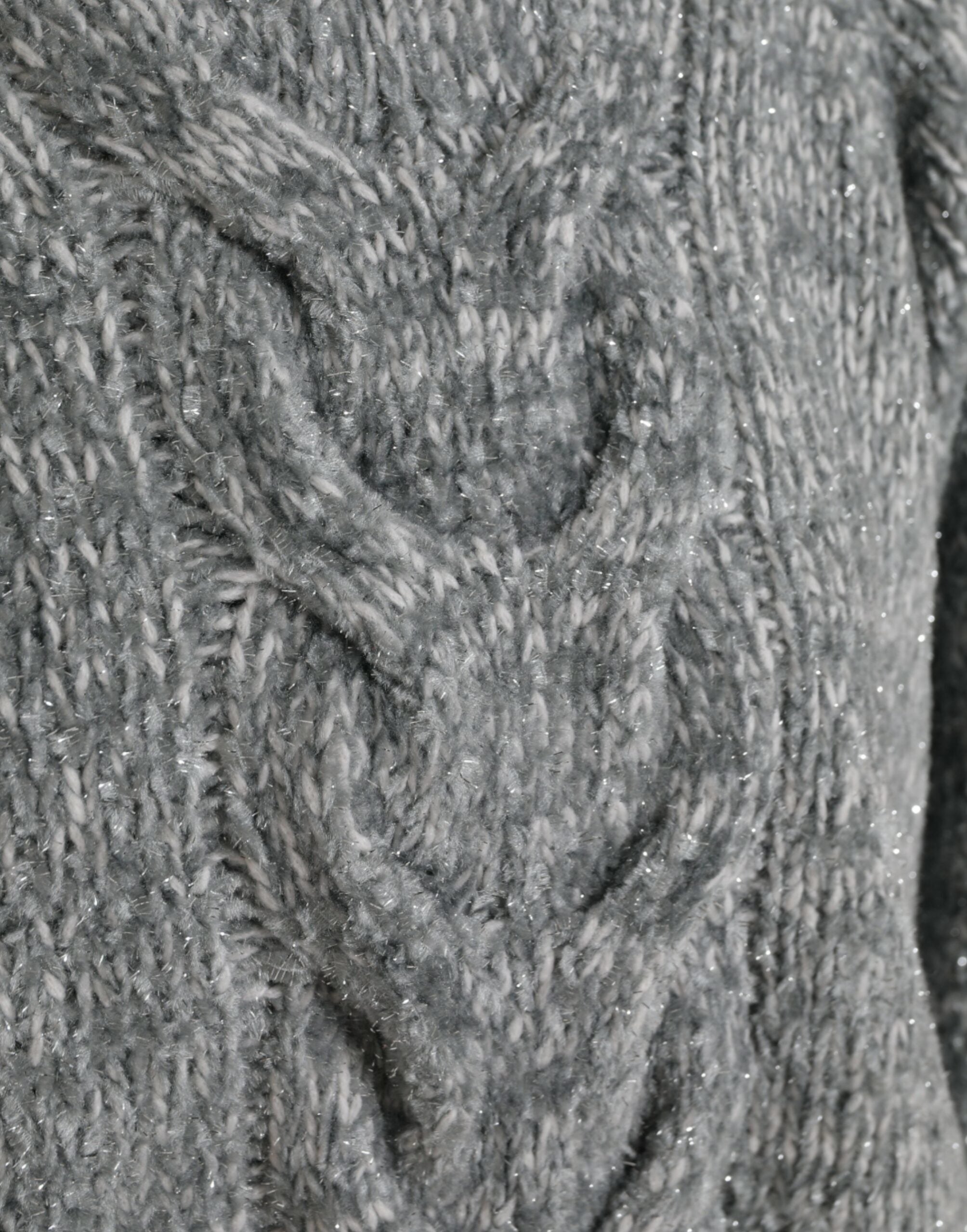 Dolce & Gabbana Grey Cashmere Turtleneck Sweater