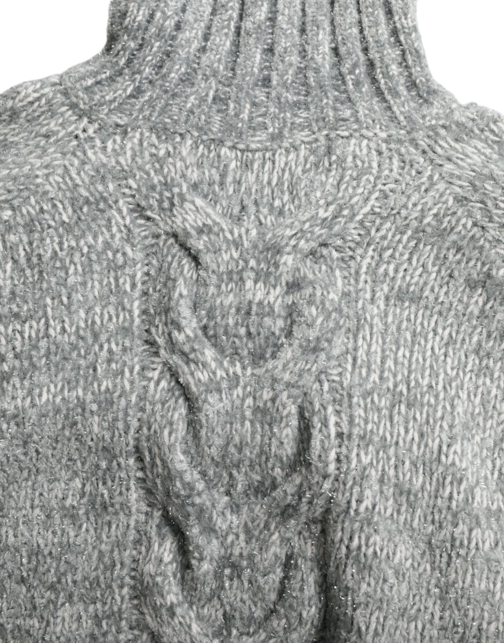 Dolce & Gabbana Grey Cashmere Turtleneck Sweater