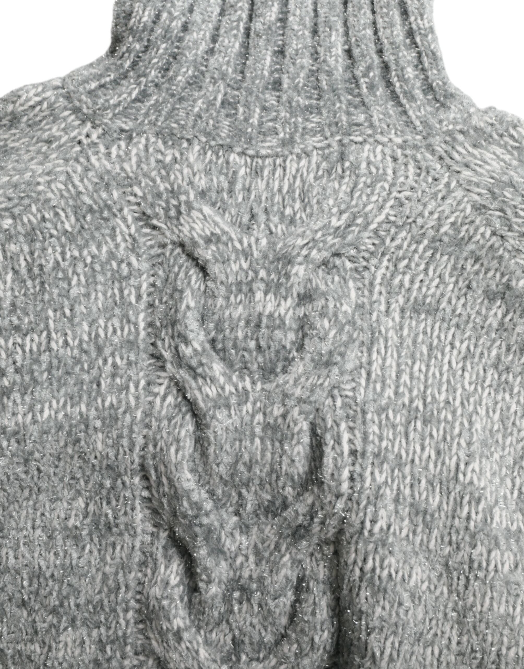 Dolce & Gabbana Grey Cashmere Turtleneck Sweater