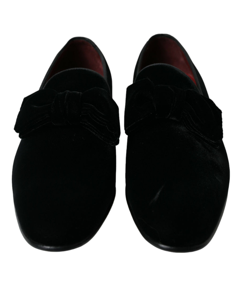 Dolce & Gabbana Schwarzer Samt Loafers Formelle Schuhe