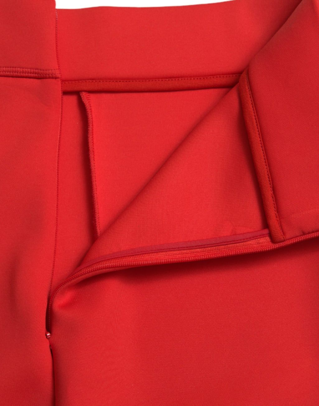 Dolce & Gabbana Red Nylon Stretch Slim Leggings Trousers