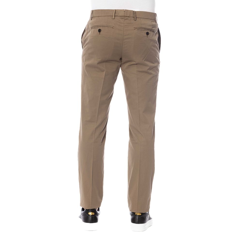 Trussardi Braune Herrenhose aus Baumwolle