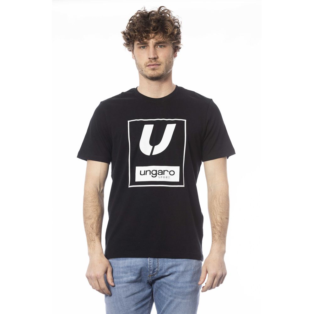 Ungaro Sport Men's Black Cotton T-Shirt