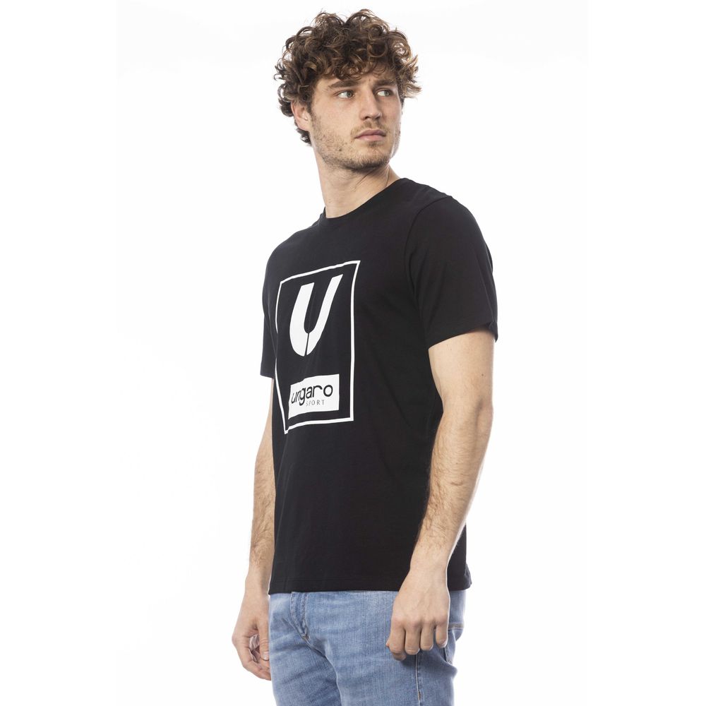 Ungaro Sport Men's Black Cotton T-Shirt