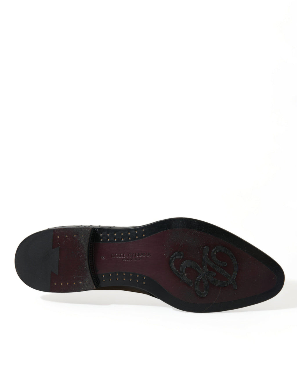 Dolce & Gabbana Black Leather Lace-Up Formal Derby Dress Shoes