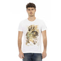 Trussardi Action Weißes Herren-T-Shirt aus Baumwolle