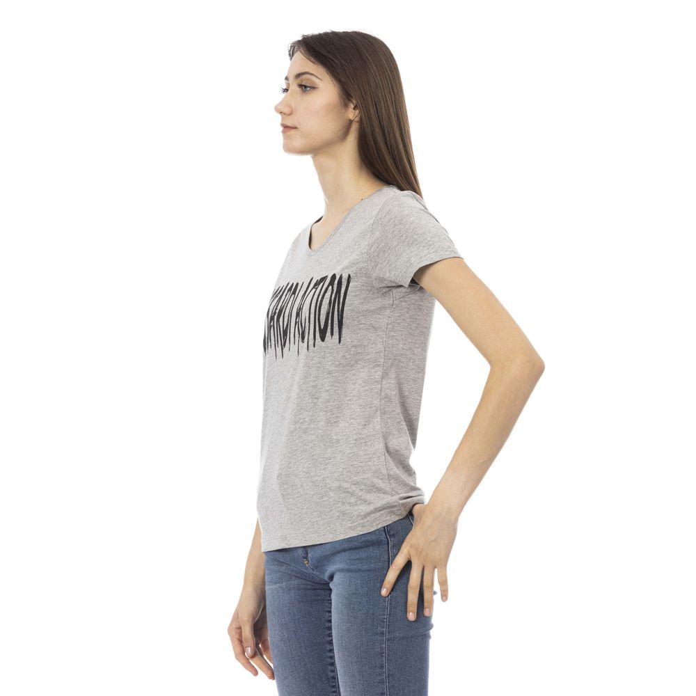 Trussardi Action Women's Grey Cotton T-Shirt