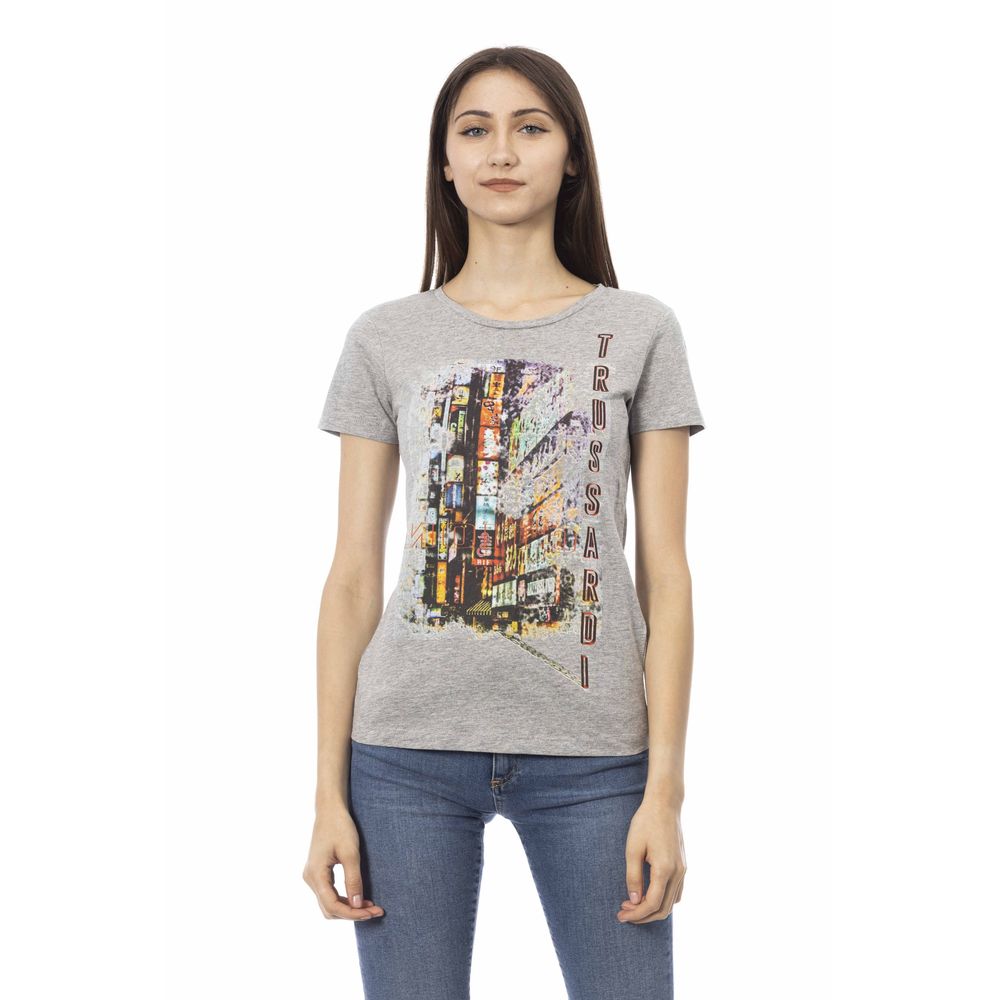 Trussardi Action Women's Grey Cotton T-Shirt