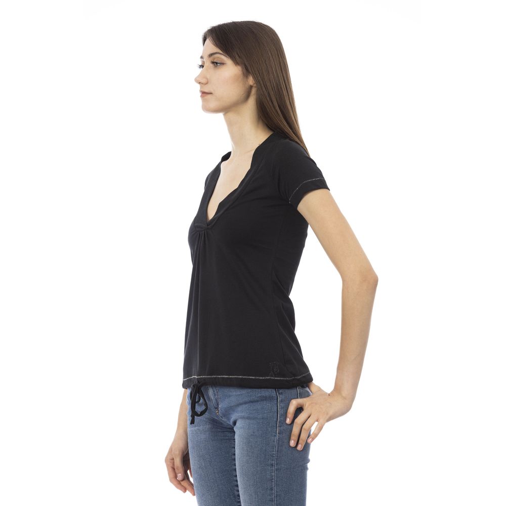 Trussardi Action Women's Black Cotton T-Shirt