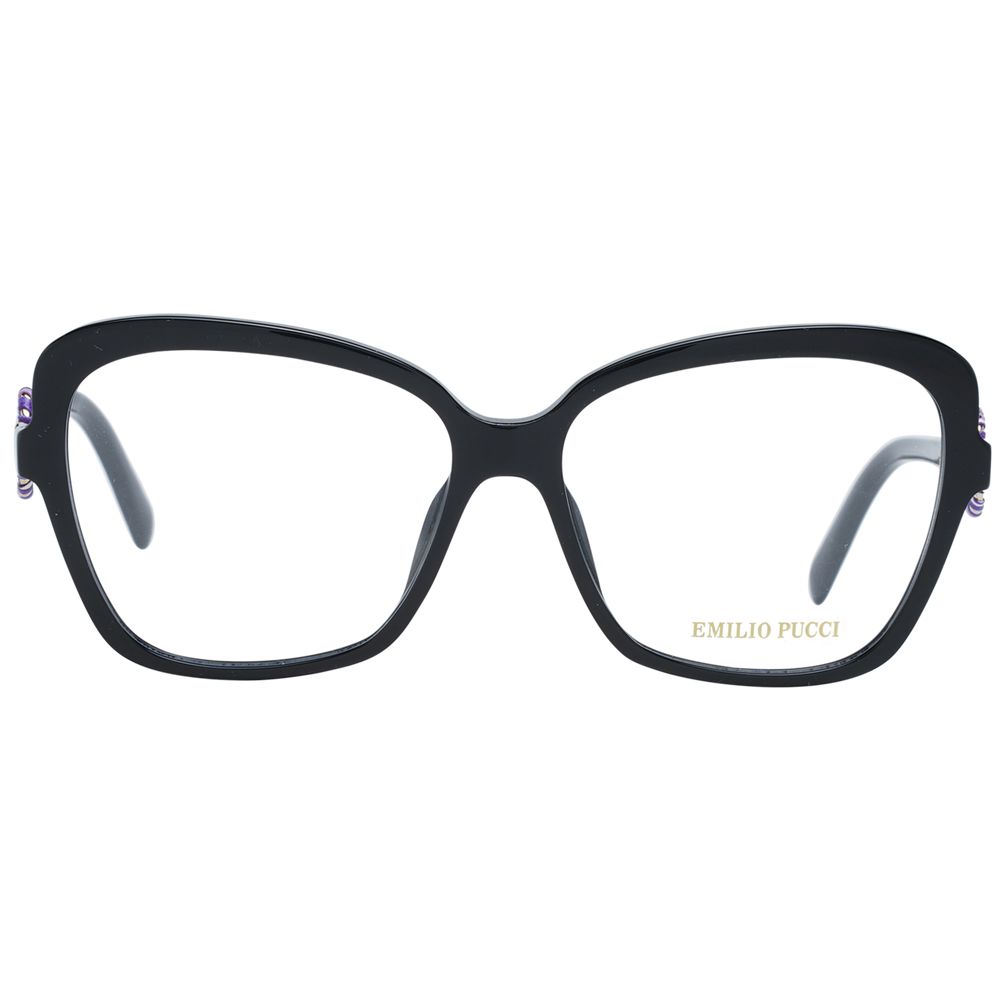 Emilio Pucci Schwarze Kunststoffbrille (Gestell)