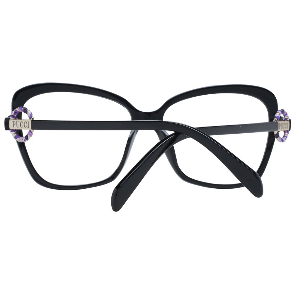 Emilio Pucci Schwarze Kunststoffbrille (Gestell)