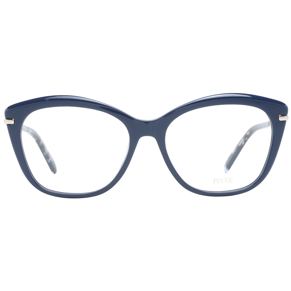 Emilio Pucci Blaue Kunststoff-Brille (Rahmen)