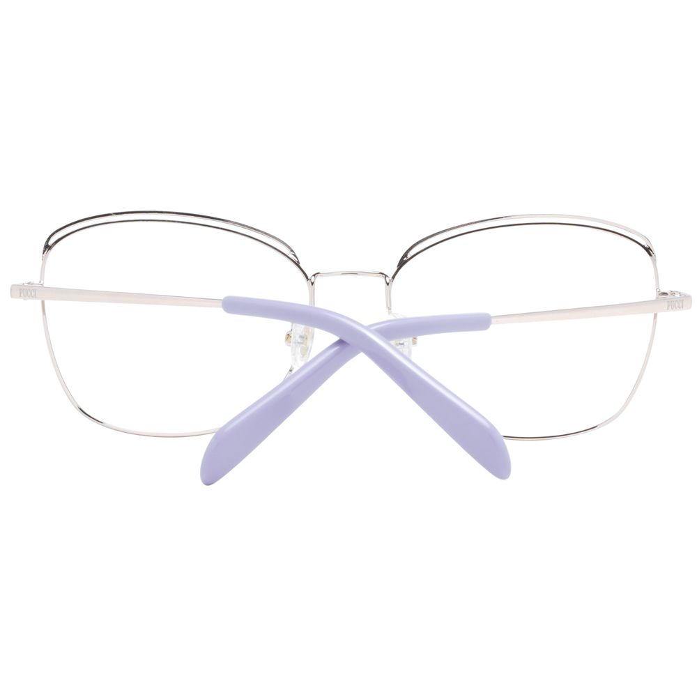 Emilio Pucci Elegant Black Metal Glasses (Frame)