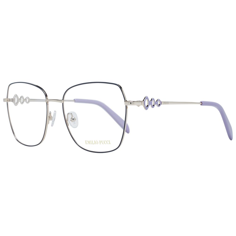 Emilio Pucci Blaue Metallbrille (Gestell)