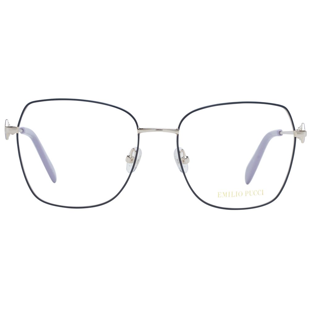 Emilio Pucci Blaue Metallbrille (Gestell)