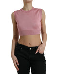 Dolce & Gabbana Pink Sleeveless Crewneck Tank Top