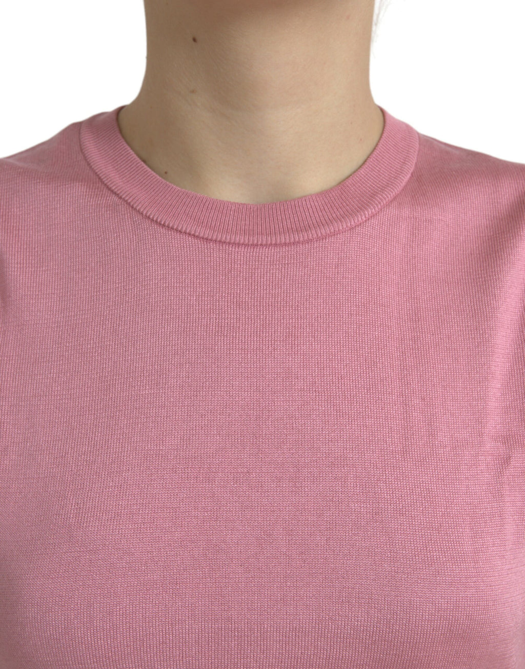 Dolce & Gabbana Pink Sleeveless Crewneck Tank Top