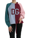 Dolce & Gabbana Multicolor Cotton Crew-Neck Pullover