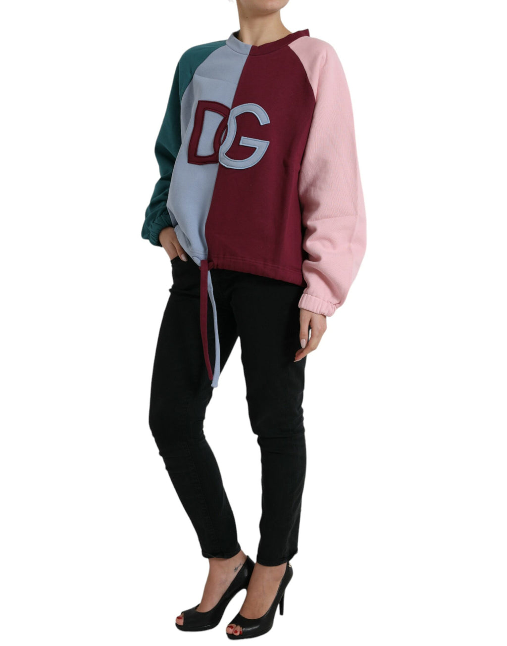 Dolce & Gabbana Multicolor Cotton Crew-Neck Pullover