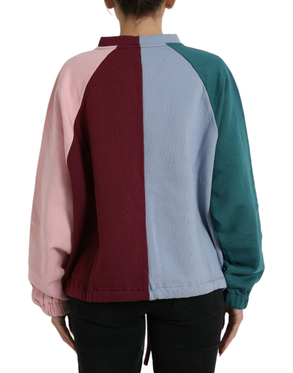 Dolce & Gabbana Multicolor Cotton Crew-Neck Pullover