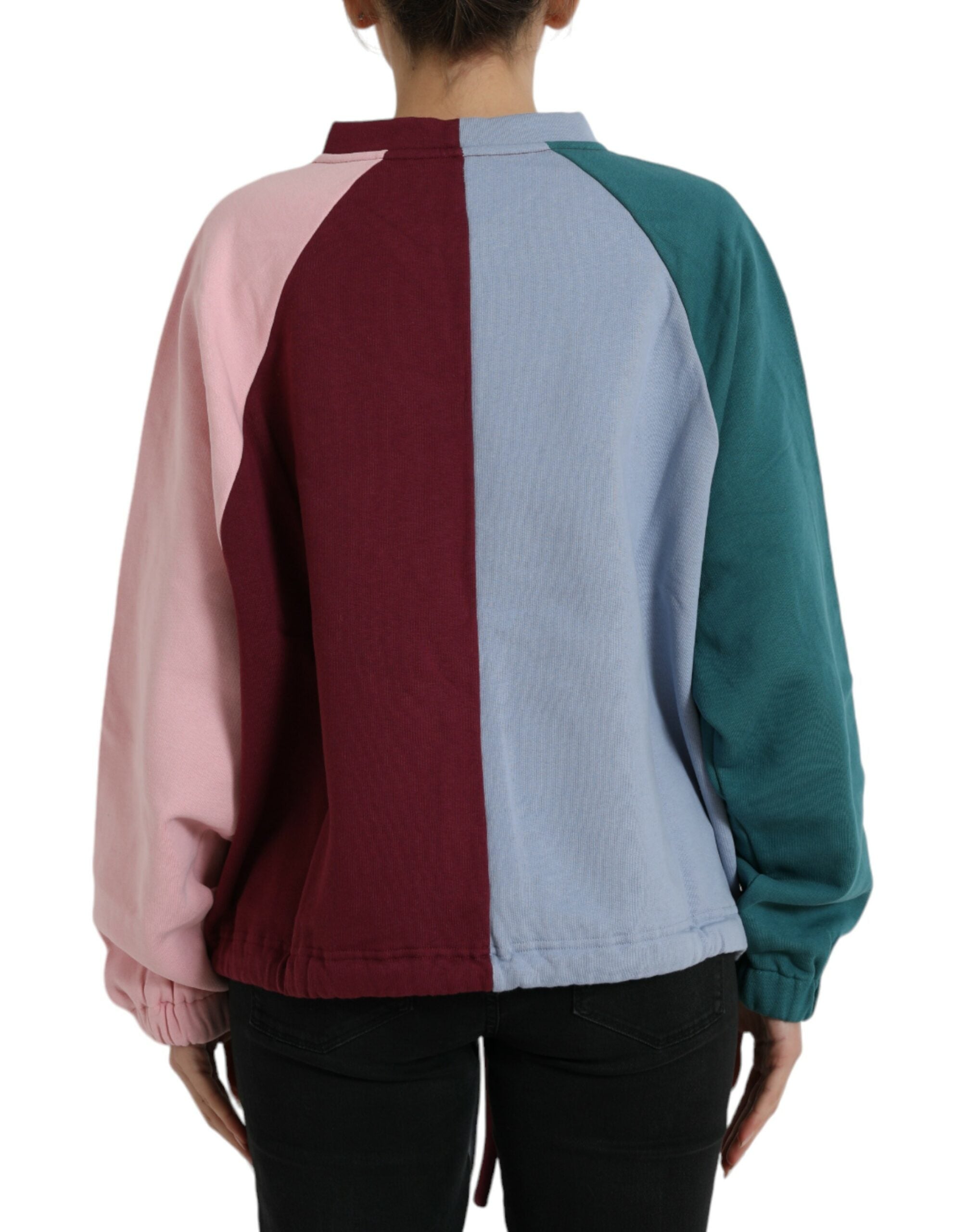 Dolce & Gabbana Multicolor Cotton Crew-Neck Pullover