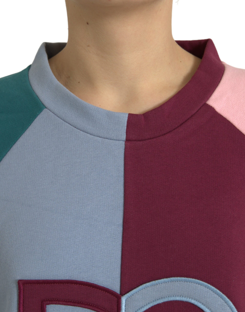 Dolce & Gabbana Multicolor Cotton Crew-Neck Pullover