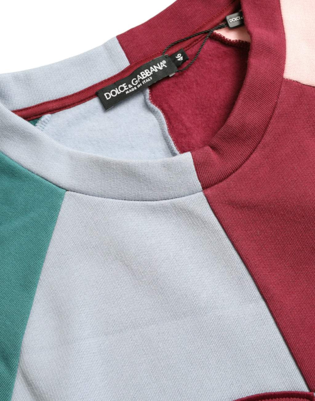 Dolce & Gabbana Multicolor Cotton Crew-Neck Pullover