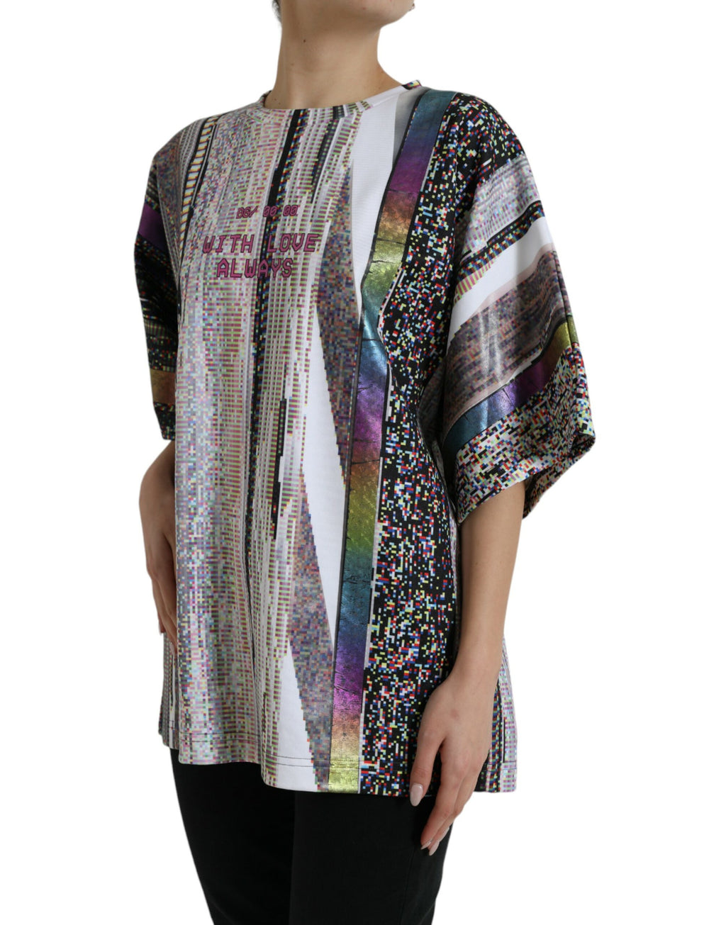 Dolce & Gabbana Multicolor With Love Always Print T-Shirt