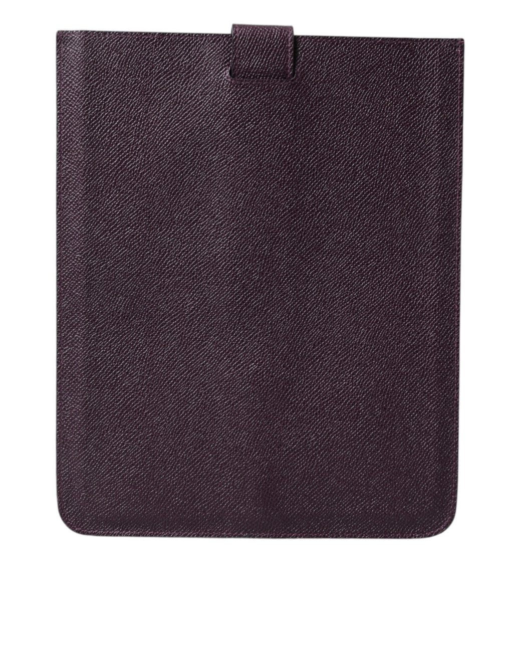 Dolce & Gabbana Dark Brown Leather Logo Plaque Cover Case Tablet Case