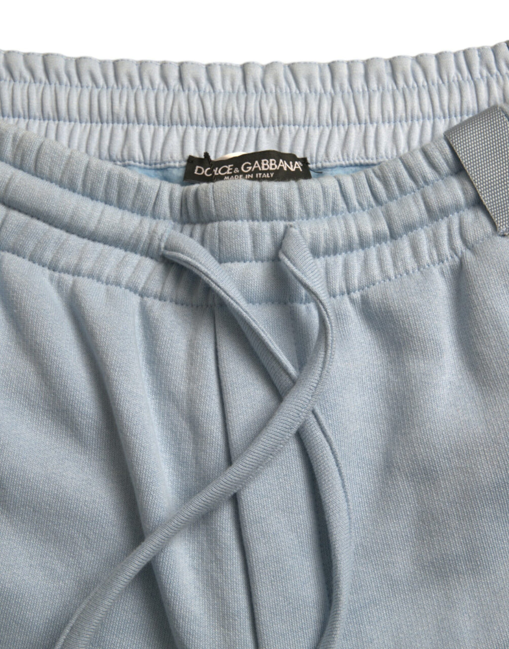 Dolce & Gabbana Light Blue Cotton Sweatpants Men's Jogger Pants