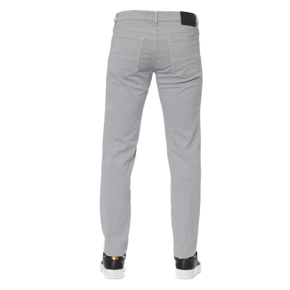 Trussardi Jeans Grey Cotton Men's Jeans