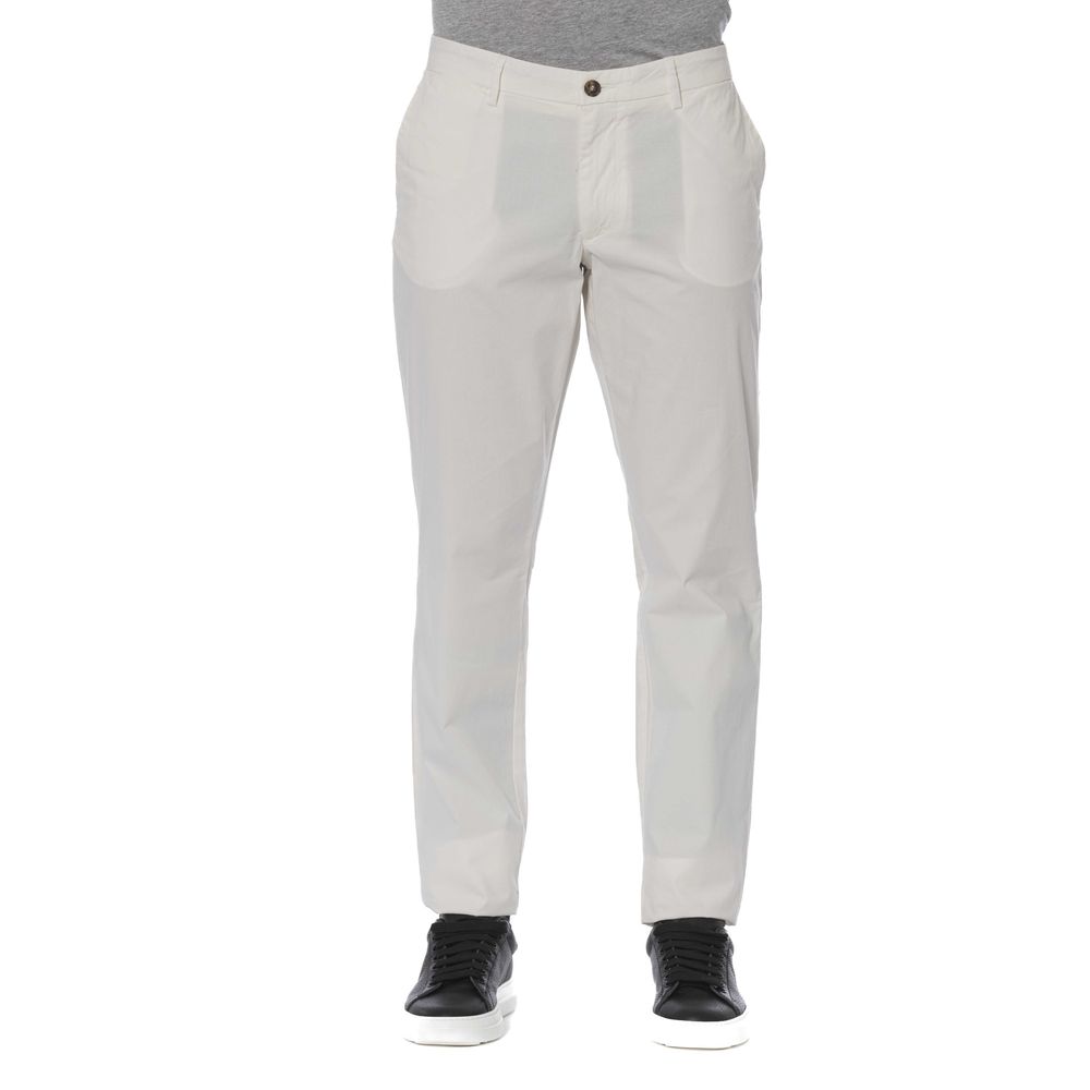 Trussardi Jeans Men's White Cotton Jeans