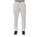 Trussardi Jeans Men's White Cotton Jeans