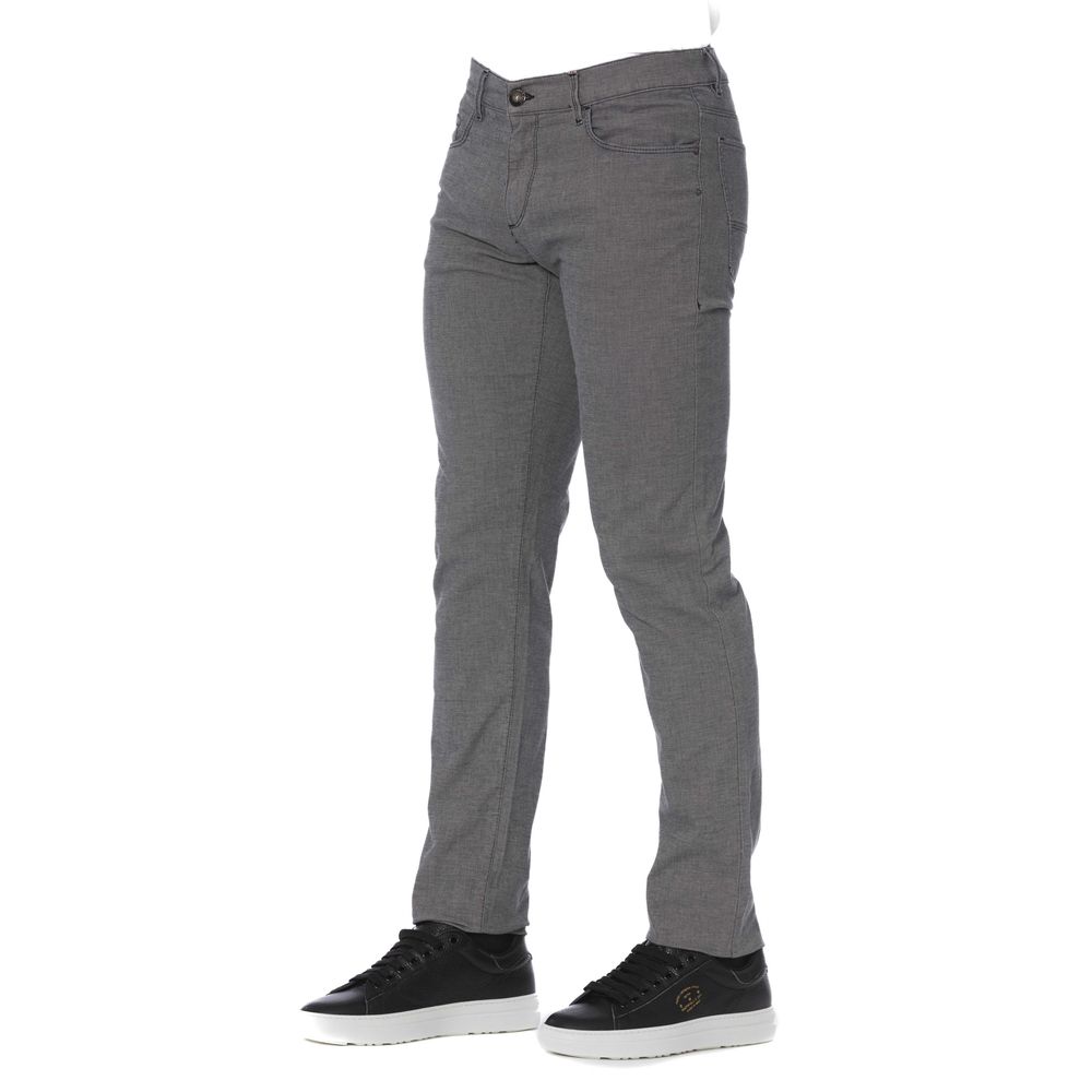 Trussardi Jeans Men's Grey Cotton Trousers