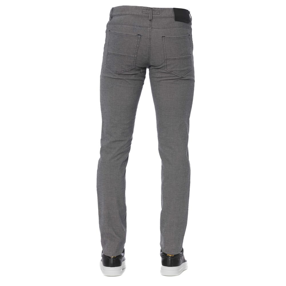 Trussardi Jeans Men's Grey Cotton Trousers