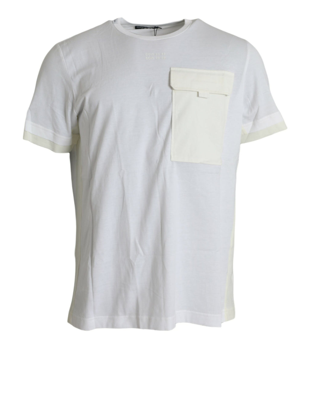 Dolce & Gabbana White Cotton Pocket Short Sleeve T-Shirt