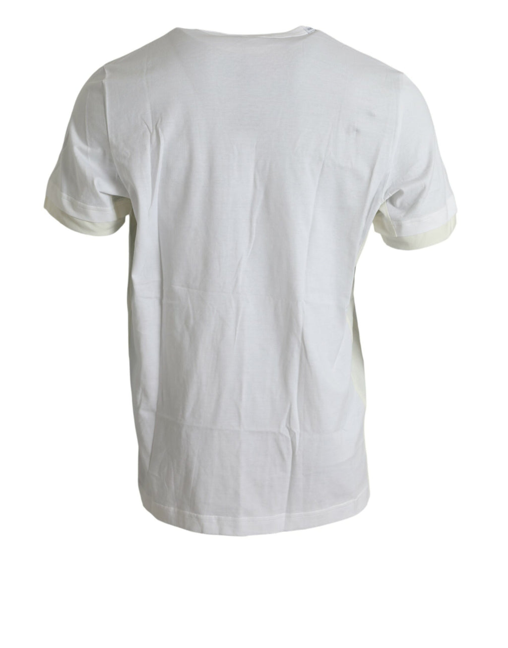 Dolce & Gabbana White Cotton Pocket Short Sleeve T-Shirt