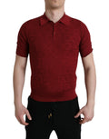 Dolce & Gabbana Chestnut Short-Sleeve Collared Silk T-Shirt
