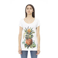 Just Cavalli Weißes Baumwoll-T-Shirt für Damen
