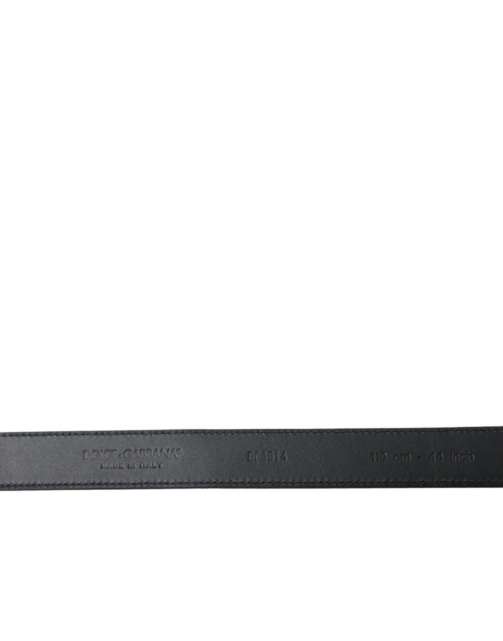 Dolce & Gabbana Black Goat Leather Belt with Antique Metal Buckle