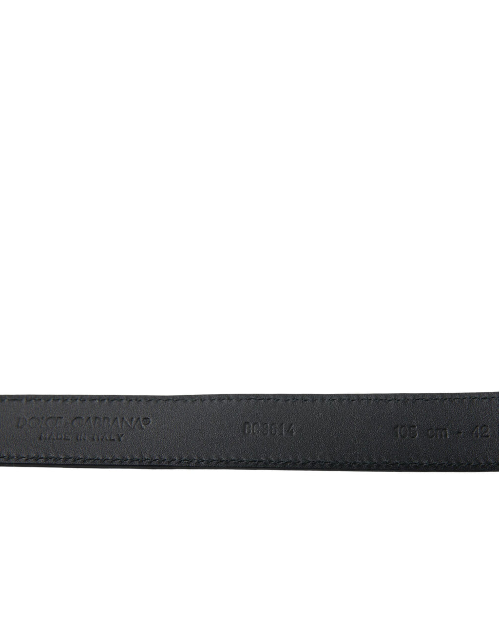 Dolce & Gabbana Blue Suede Belt with Gold Metal Buckle