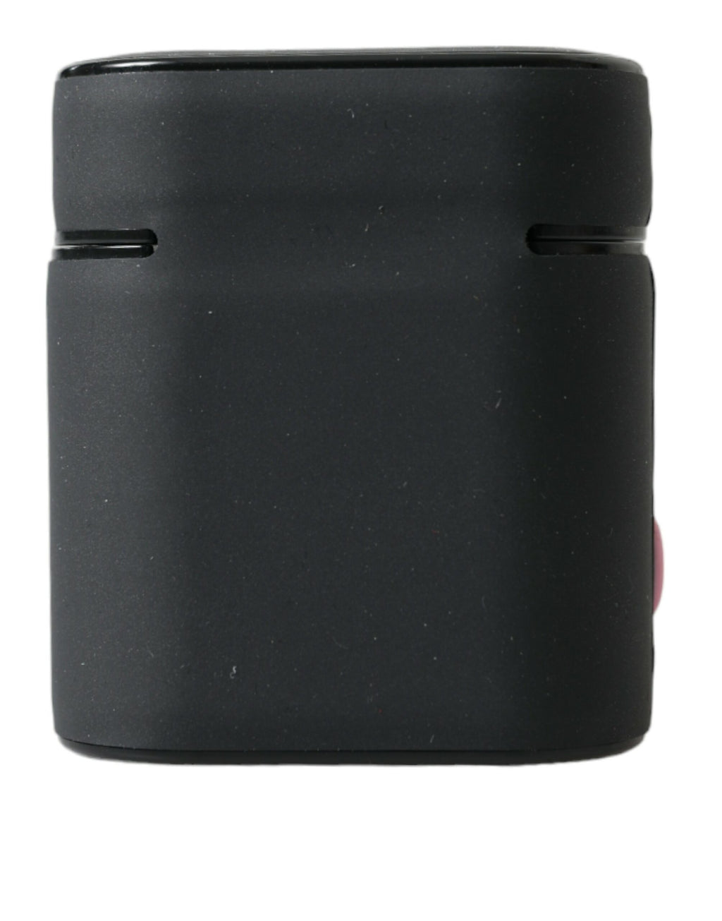 Dolce & Gabbana Black and Pink Silicone Embossed Logo Airpods Case