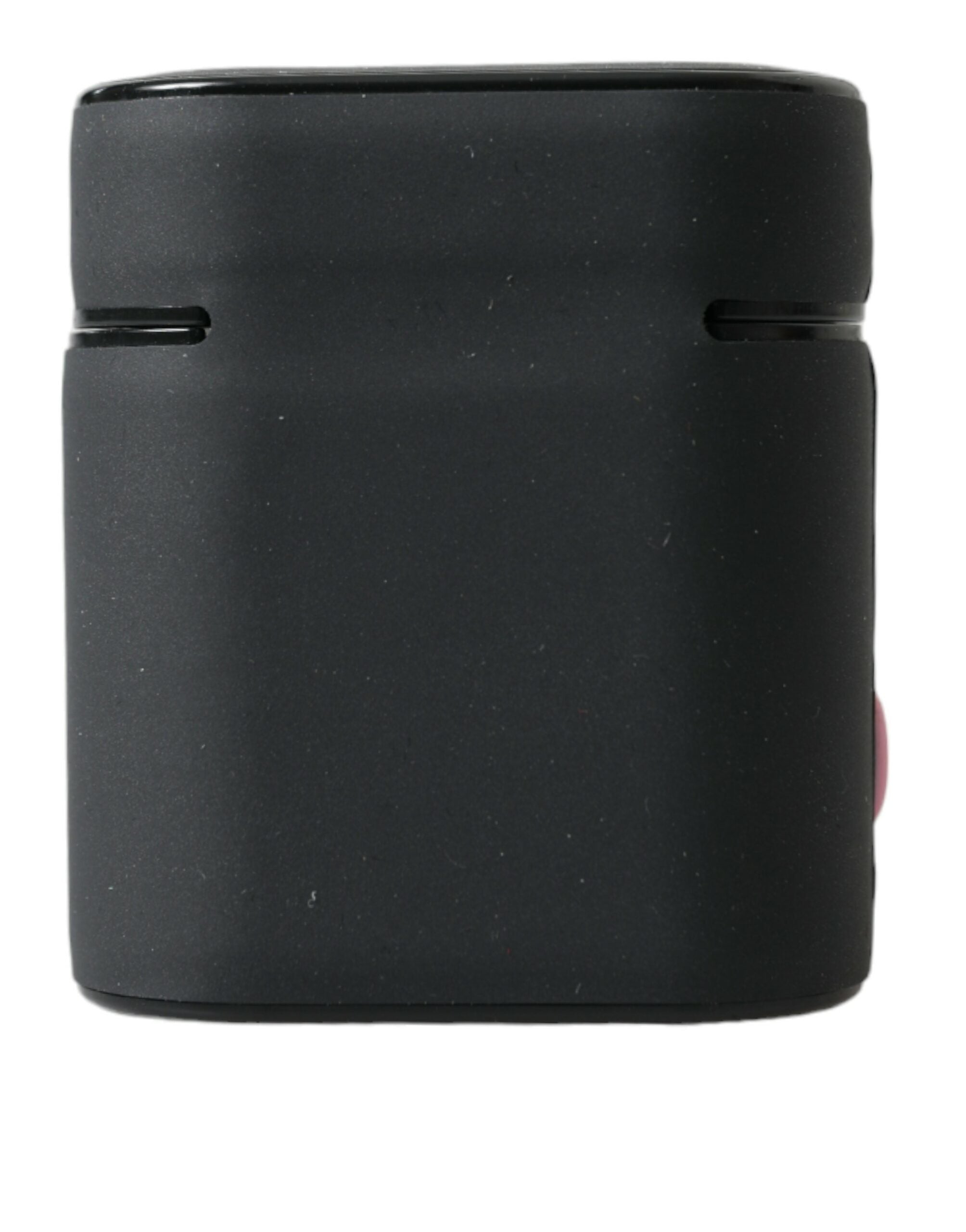 Dolce & Gabbana Black and Pink Silicone Embossed Logo Airpods Case