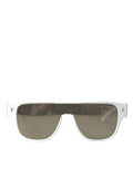 Dolce & Gabbana Weiße Acetat-Spiegel-Gläser DG4356 Sonnenbrille